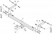 Фаркоп AvtoS NS 33 для Nissan Murano Z52 Фаркоп AvtoS NS 33 для Nissan Murano Z52