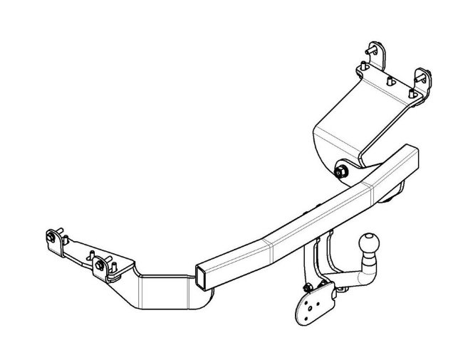 Фаркоп AvtoS MI 21 для Citroen C-Crosser/Mitsubishi Outlander XL/Peugeot 4007 Фаркоп AvtoS MI 21 для Citroen C-Crosser/Mitsubishi Outlander XL/Peugeot 4007