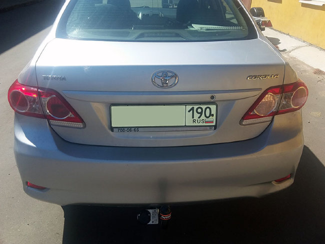 Фаркоп AvtoS TY 18 для Toyota Corolla E150 седан